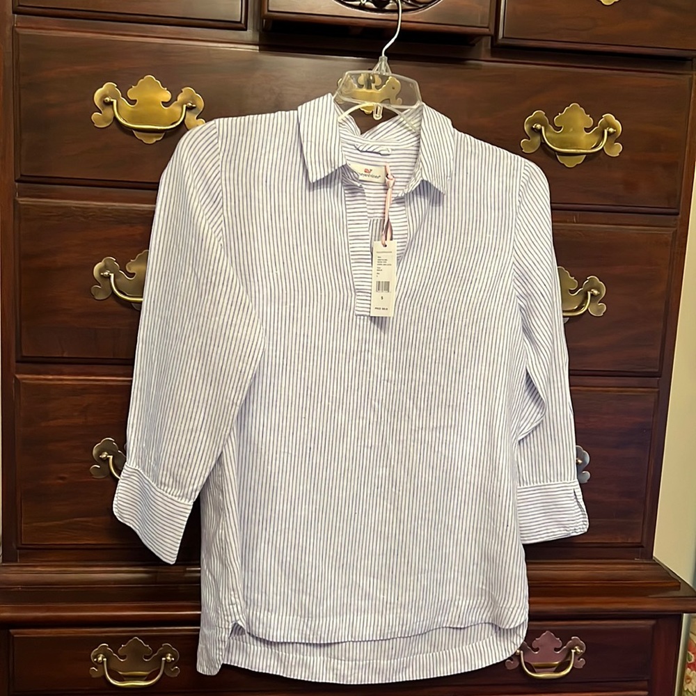 Vineyard Vines Linen Top New With Tag
